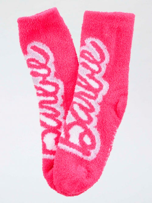 Par de meias 'Barbie' em algodão - Kiabi