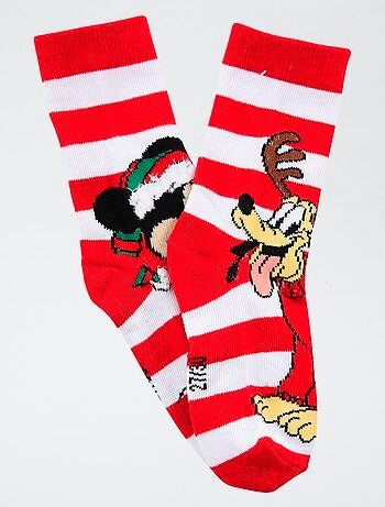 Par de meias de Natal 'Disney' 'Mickey' em algodão