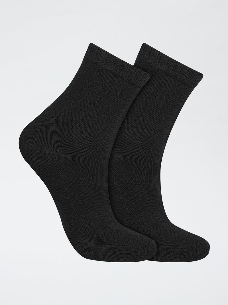 Par de meias \'Dim\' Preto - Kiabi