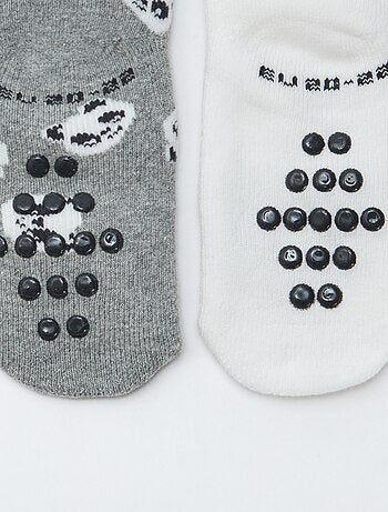 Par de meias fantasia antiderrapantes