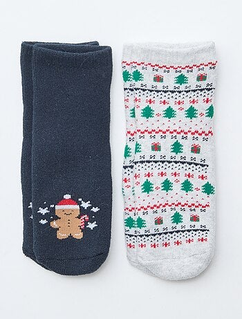 Par de meias fantasia antiderrapantes