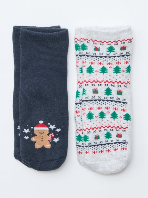 Par de meias fantasia antiderrapantes - Kiabi