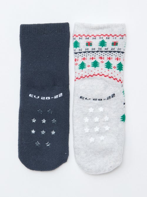 Par de meias fantasia antiderrapantes - Kiabi