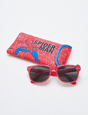 Par de óculos de sol 'Marvel' 'Spiderman' animado + bolsa