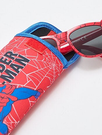 Par de óculos de sol 'Marvel' 'Spiderman' animado + bolsa