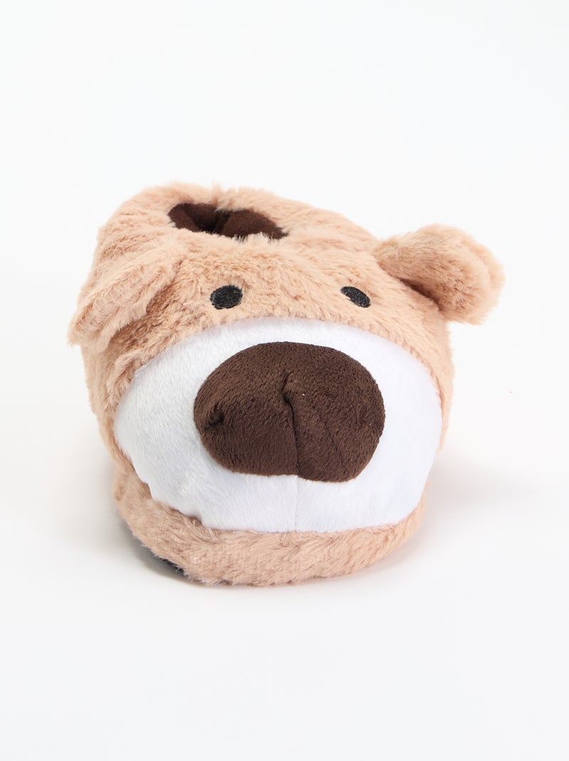 Par de pantufas 'cães' Castanho - Kiabi
