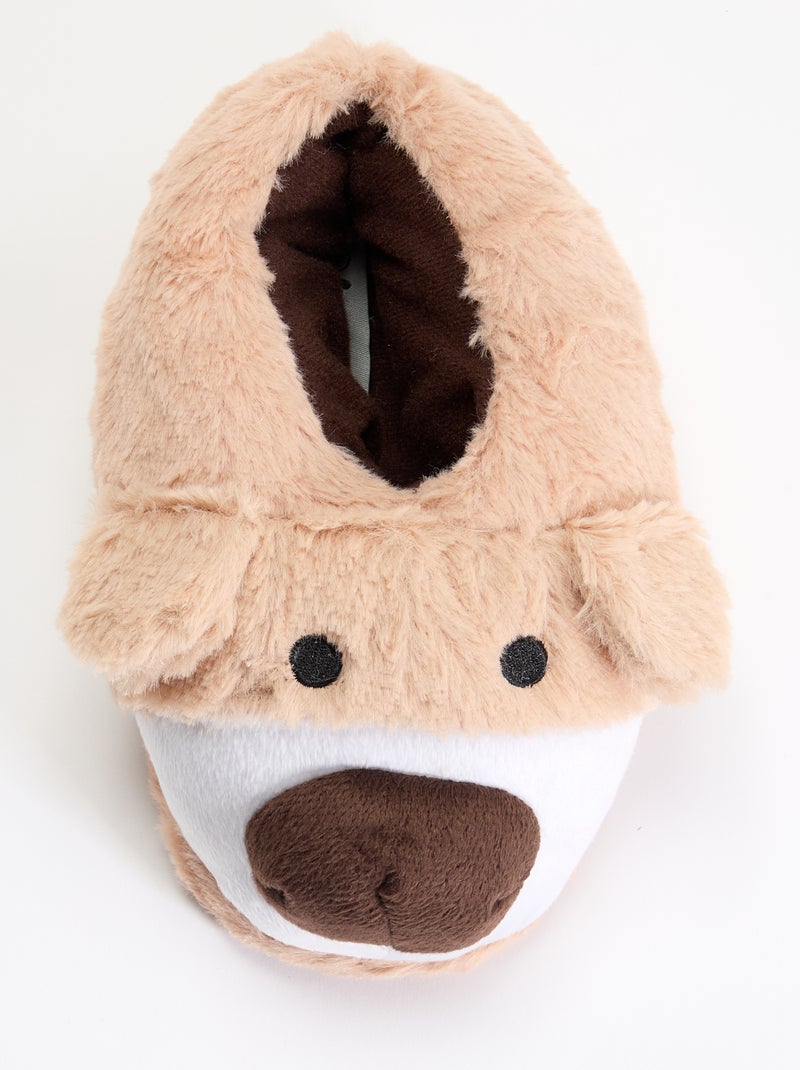 Par de pantufas 'cães' Castanho - Kiabi
