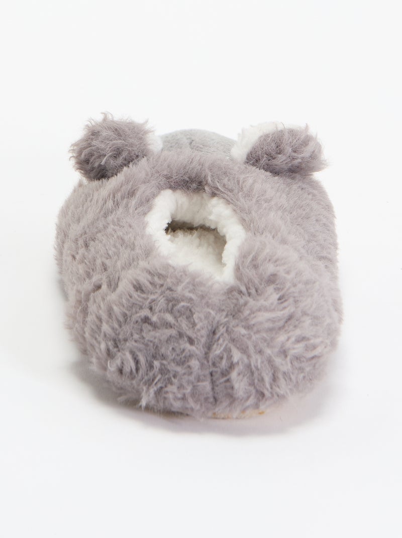 Par de pantufas 'Coala' Cinza - Kiabi