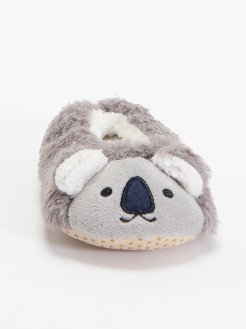 Par de pantufas 'Coala' Cinza - Kiabi