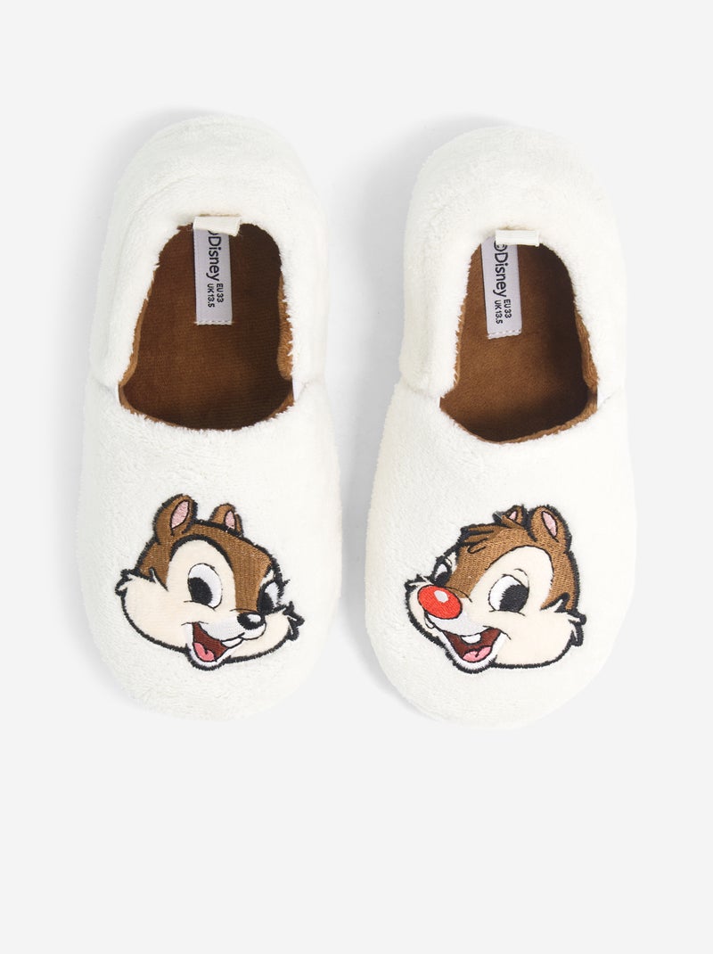 Par de pantufas 'Disney' 'Tico e Teco' Branco - Kiabi