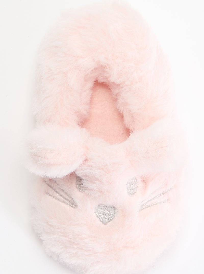 Par de pantufas \'Rato\' Rosa - Kiabi