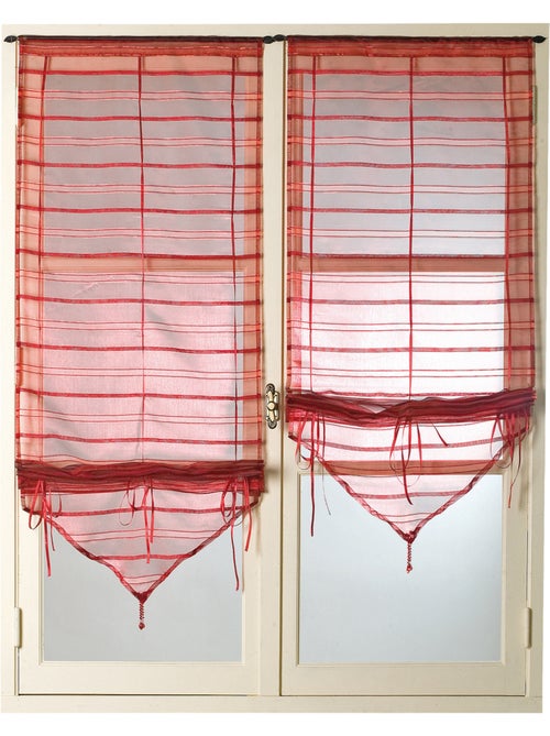 Par de pequenas cortinas ajustáveis - Kiabi