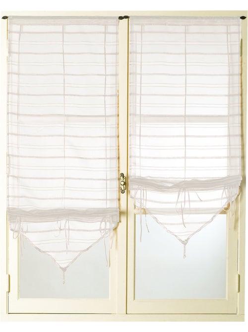 Par de pequenas cortinas ajustáveis - Kiabi