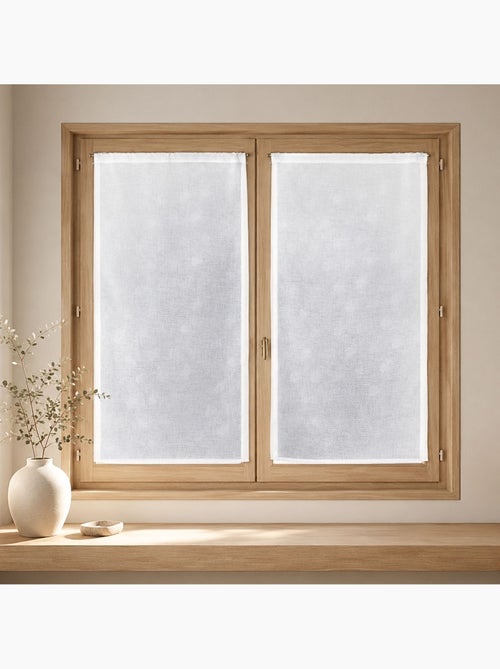 Par de pequenas cortinas com padrão de bolinhas prateadas - Kiabi