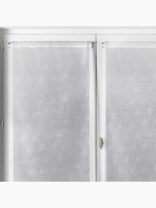 Par de pequenas cortinas com padrão de bolinhas prateadas - Kiabi