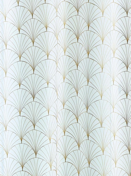 Par de pequenos cortinados bordados art déco - Kiabi Par de pequenos cortinados bordados art déco - Kiabi