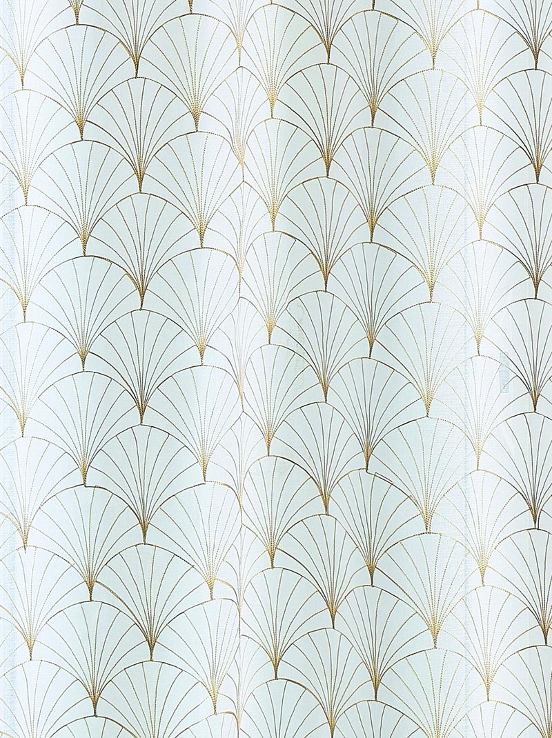 Par de pequenos cortinados bordados art déco Bege - Kiabi