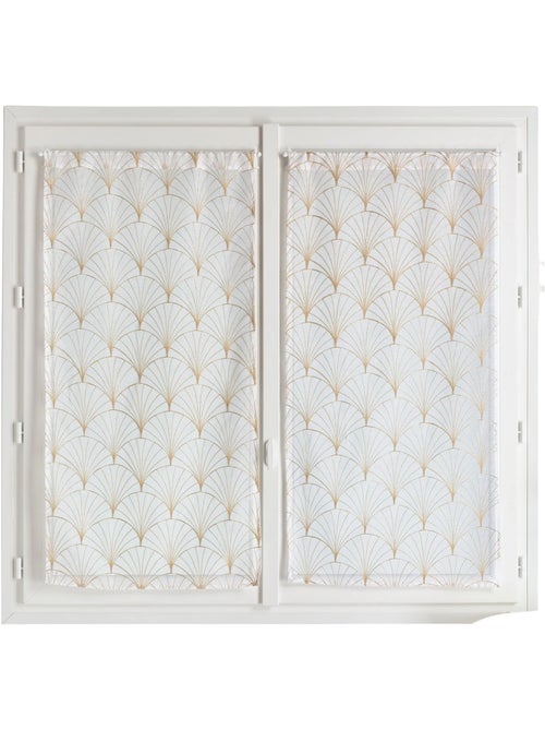 Par de pequenos cortinados bordados art déco - Kiabi Par de pequenos cortinados bordados art déco - Kiabi