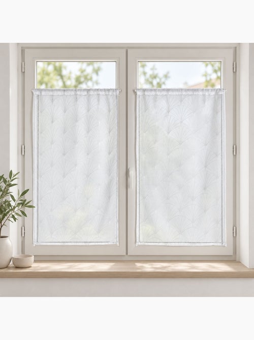 Par de pequenos cortinados bordados art déco - Kiabi Par de pequenos cortinados bordados art déco - Kiabi