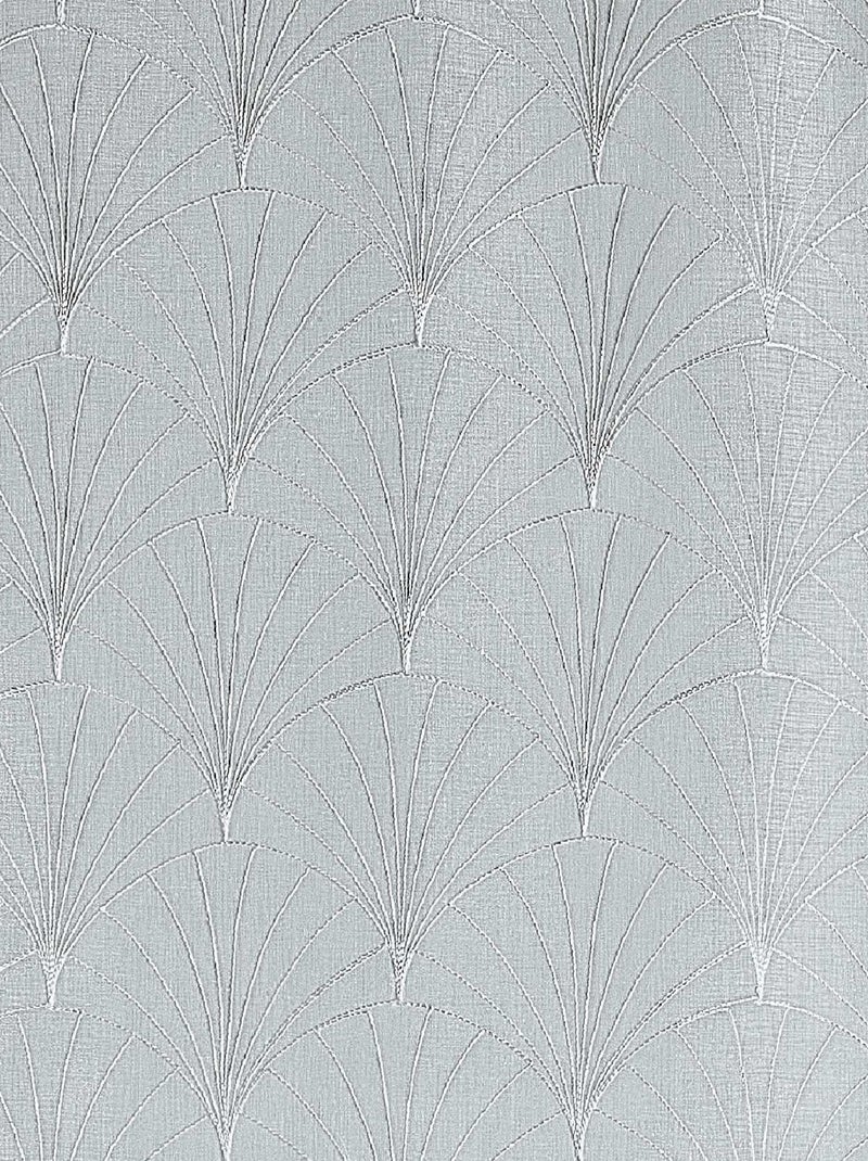 Par de pequenos cortinados bordados art déco Branco - Kiabi