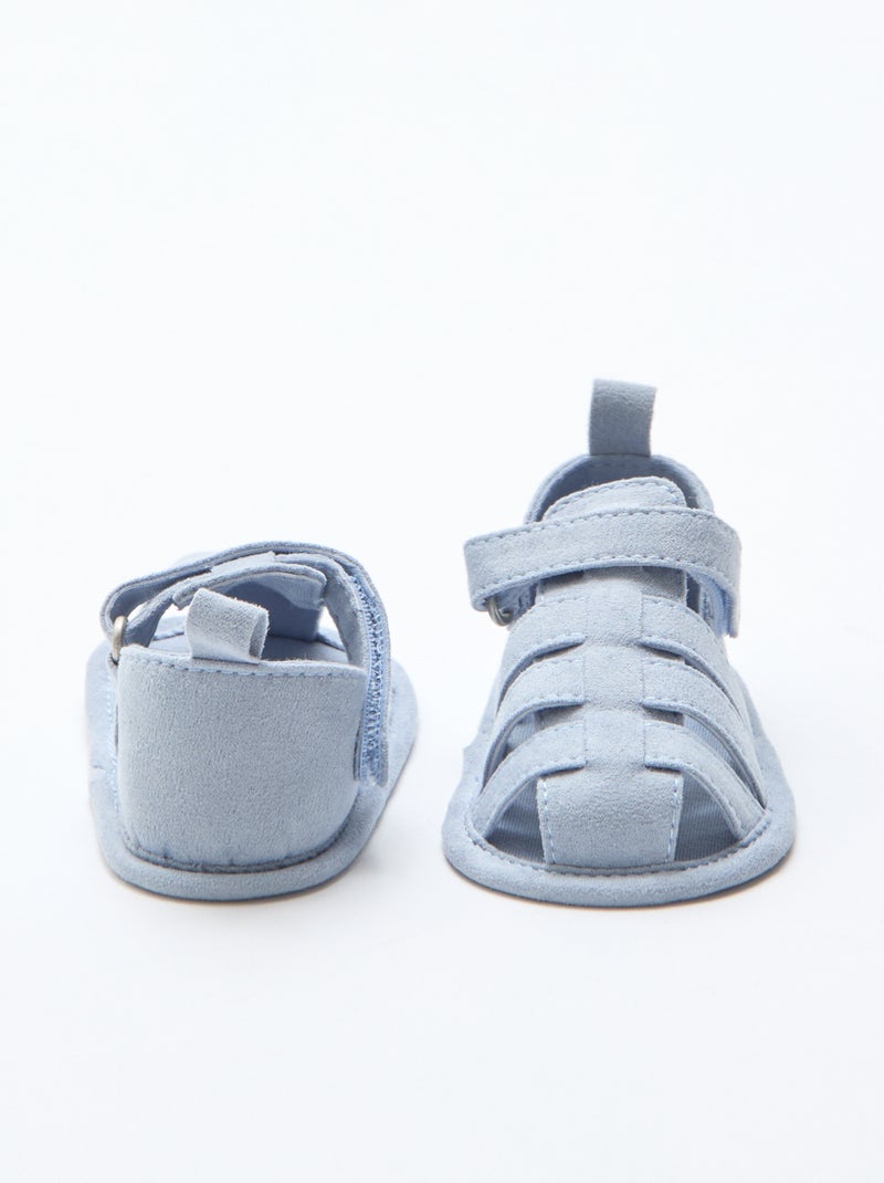 Par de sandálias com velcro Verde - Kiabi