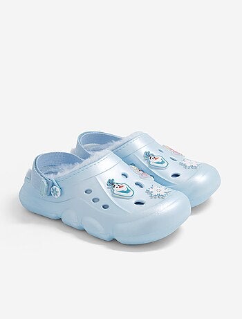Par de sandálias crocs forradas "Disney" "Frozen