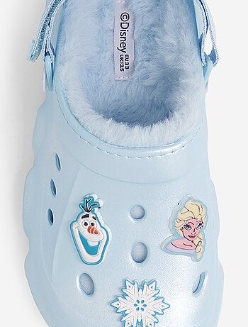 Par de sandálias crocs forradas "Disney" "Frozen