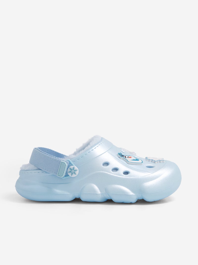 Par de sandálias crocs forradas "Disney" "Frozen" Azul - Kiabi