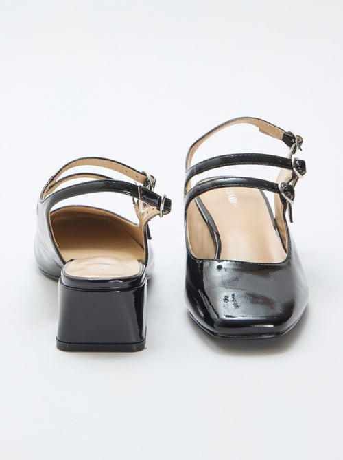 Par de sapatos de salto alto envernizados brilhantes lisos - Kiabi