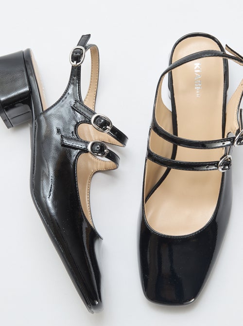 Par de sapatos de salto alto envernizados brilhantes lisos - Kiabi