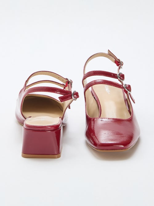 Par de sapatos de salto alto envernizados brilhantes lisos - Kiabi