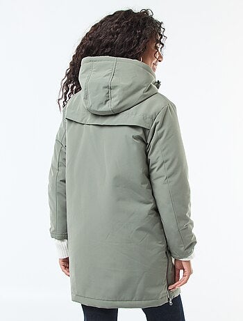 Parka 3-em-1 repelente à água com forro quente removível