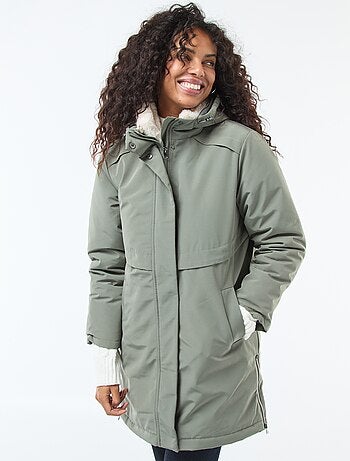Parka 3-em-1 repelente à água com forro quente removível