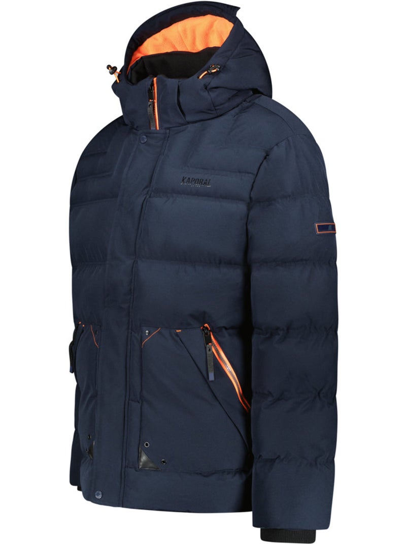 Parka acolchoada com capuz badibereoral – kaporal Azul-marinho - Kiabi