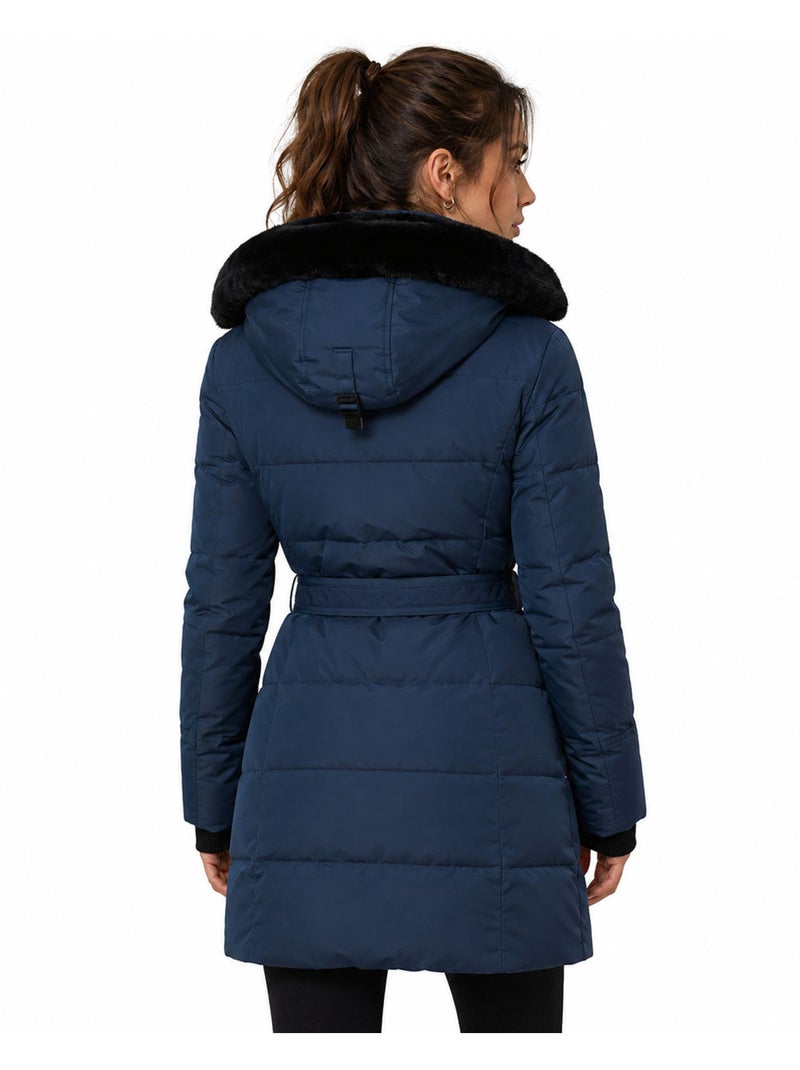 Parka acolchoada com capuz bettinoral – kaporal Azul-marinho - Kiabi