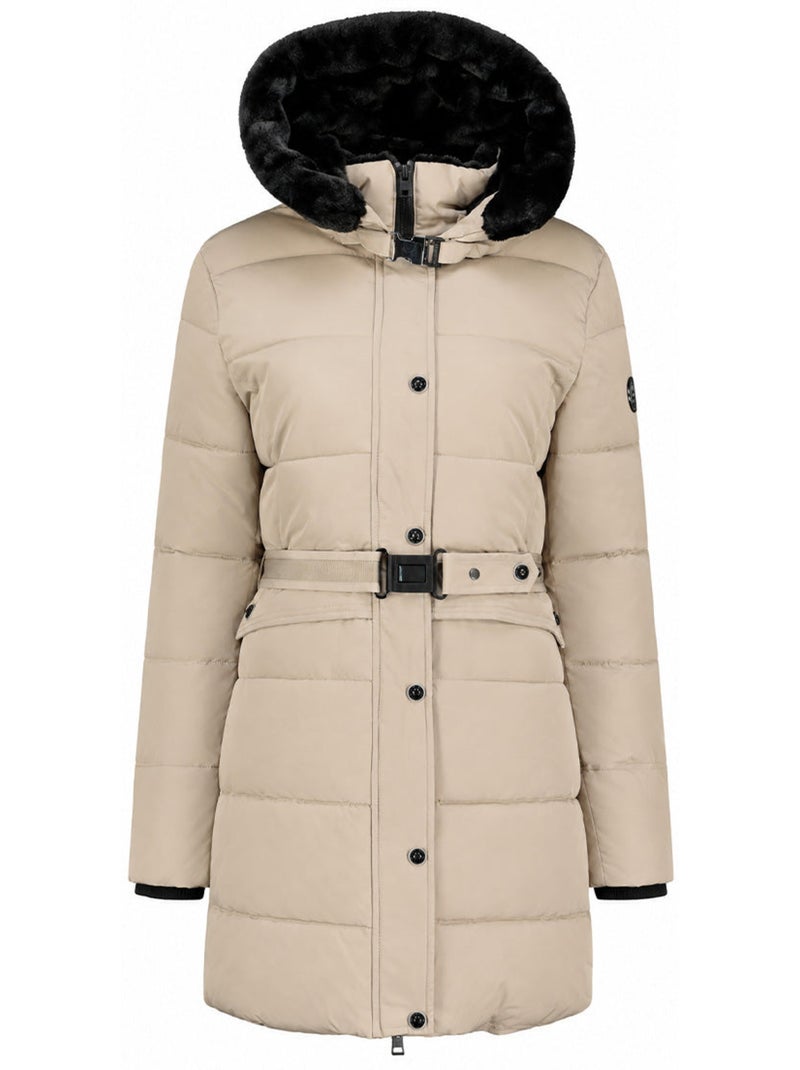 Parka acolchoada com capuz bettinoral – kaporal Bege - Kiabi
