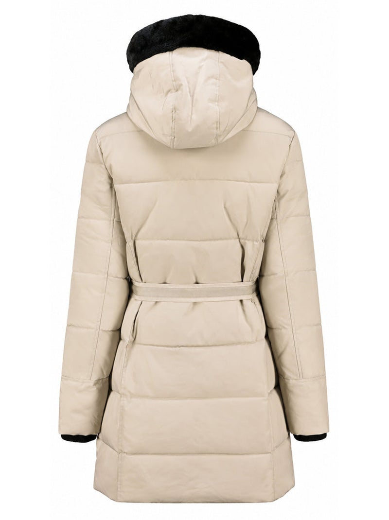 Parka acolchoada com capuz bettinoral – kaporal Bege - Kiabi