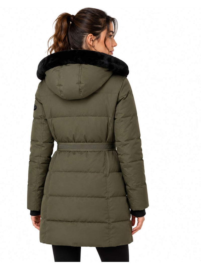Parka acolchoada com capuz bettinoral – kaporal Cáqui - Kiabi