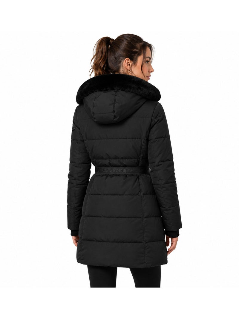 Parka acolchoada com capuz bettinoral – kaporal Preto - Kiabi