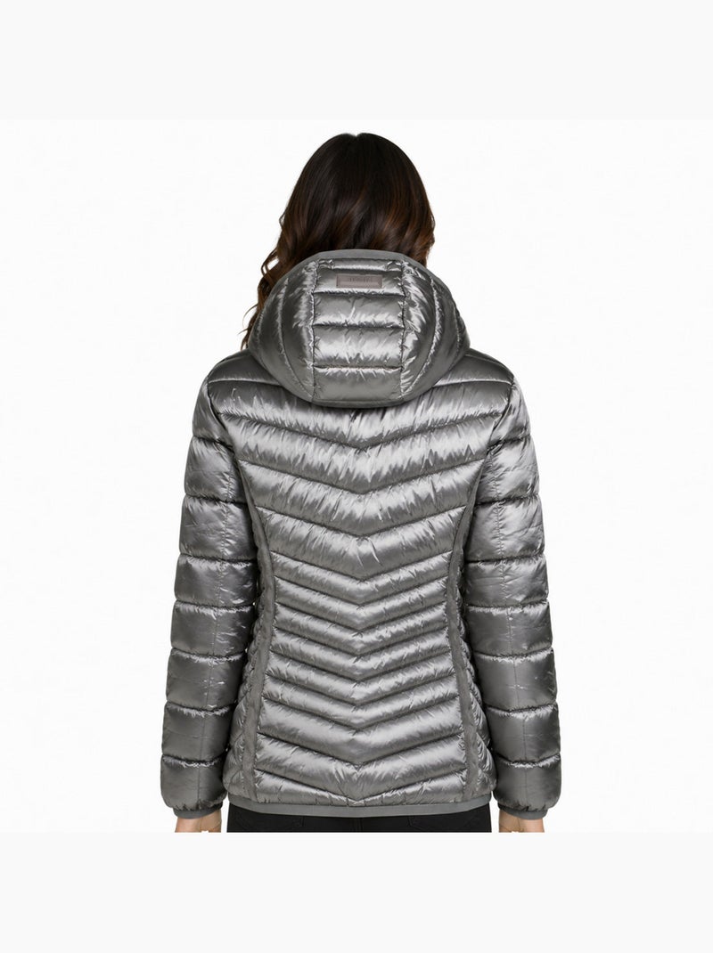 Parka acolchoada com capuz chachaoral – kaporal Cinza claro - Kiabi