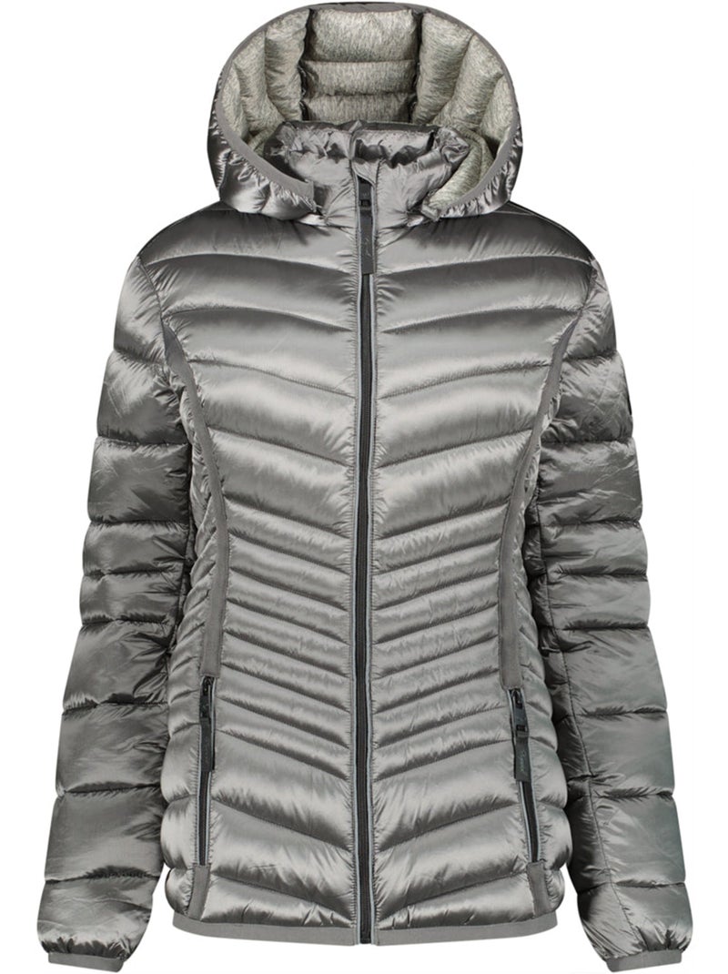 Parka acolchoada com capuz chachaoral – kaporal Cinza claro - Kiabi