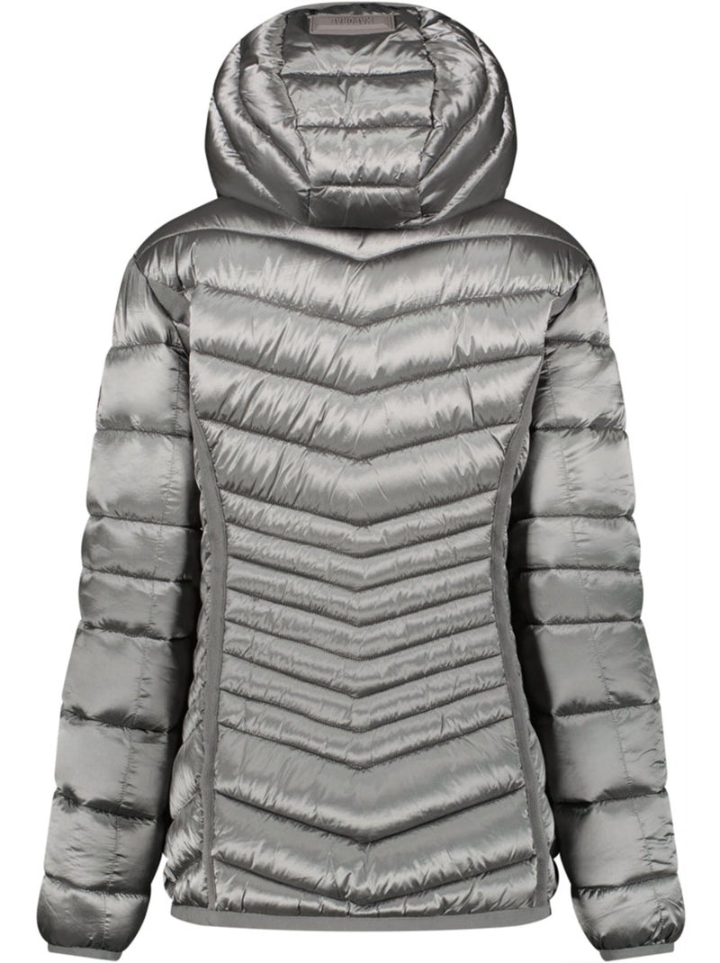 Parka acolchoada com capuz chachaoral – kaporal Cinza claro - Kiabi
