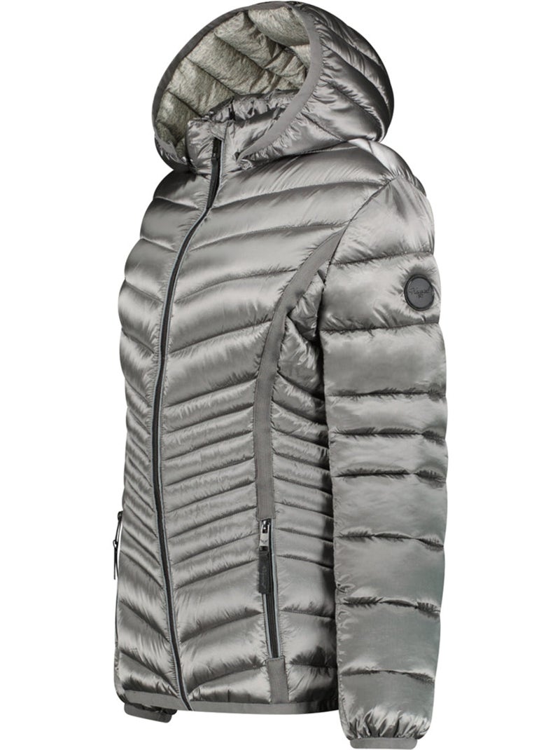 Parka acolchoada com capuz chachaoral – kaporal Cinza claro - Kiabi