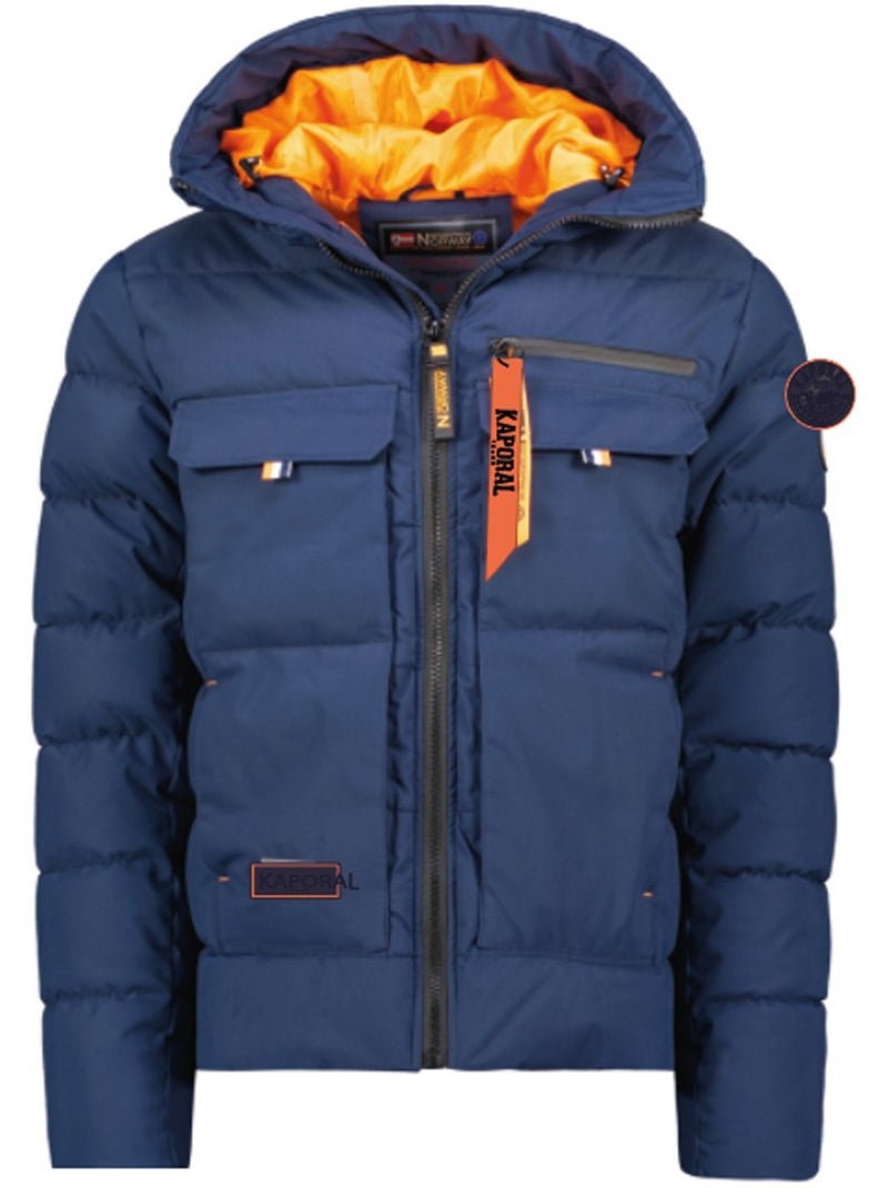 Parka acolchoada com capuz dosibaoral – kaporal Azul-marinho - Kiabi