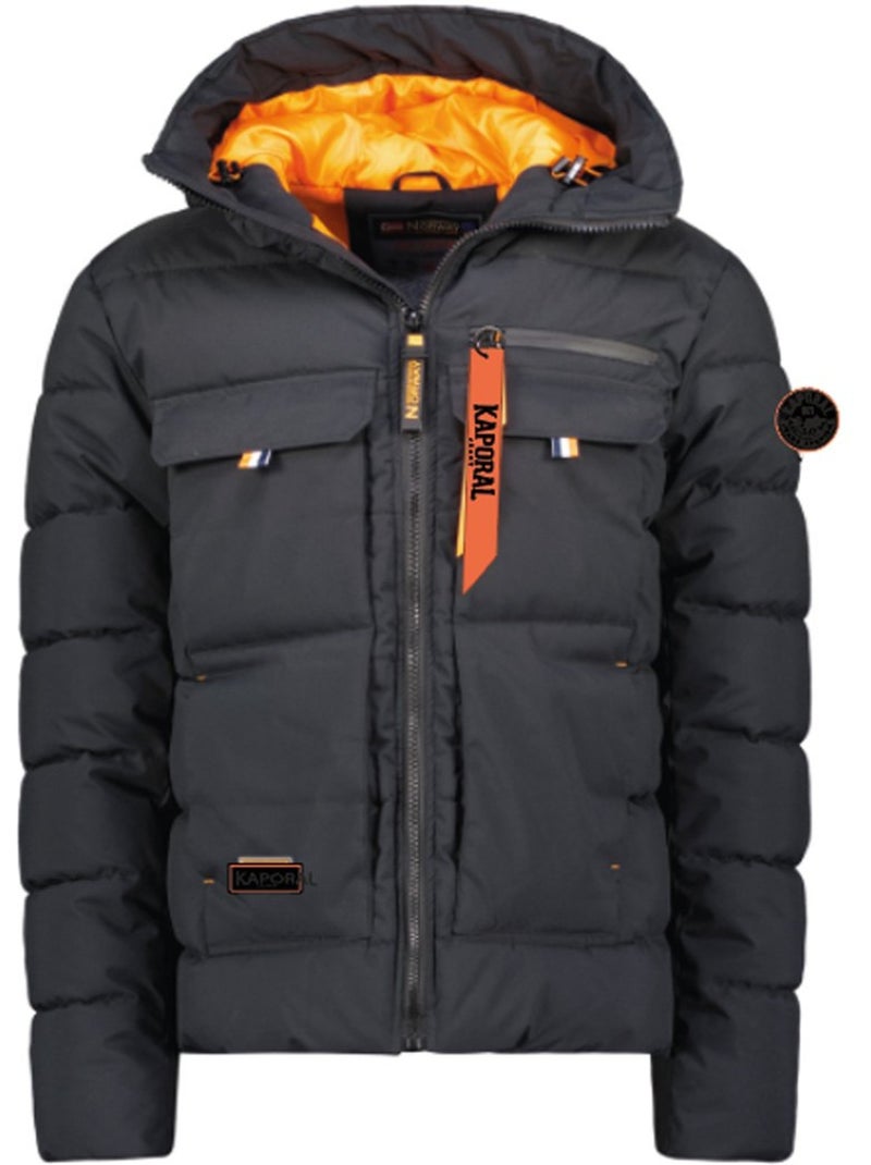 Parka acolchoada com capuz dosibaoral – kaporal Preto - Kiabi
