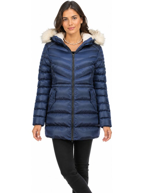 Parka ajustada com capuz e pelo sintético destineak – canadian peak - Kiabi Parka ajustada com capuz e pelo sintético destineak – canadian peak - Kiabi