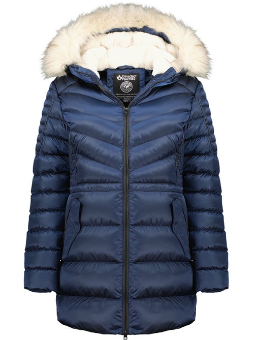 Parka ajustada com capuz e pelo sintético destineak – canadian peak - Kiabi Parka ajustada com capuz e pelo sintético destineak – canadian peak - Kiabi