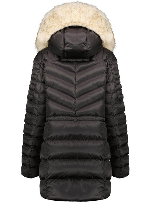 Parka ajustada com capuz e pelo sintético destineak – canadian peak - Kiabi Parka ajustada com capuz e pelo sintético destineak – canadian peak - Kiabi