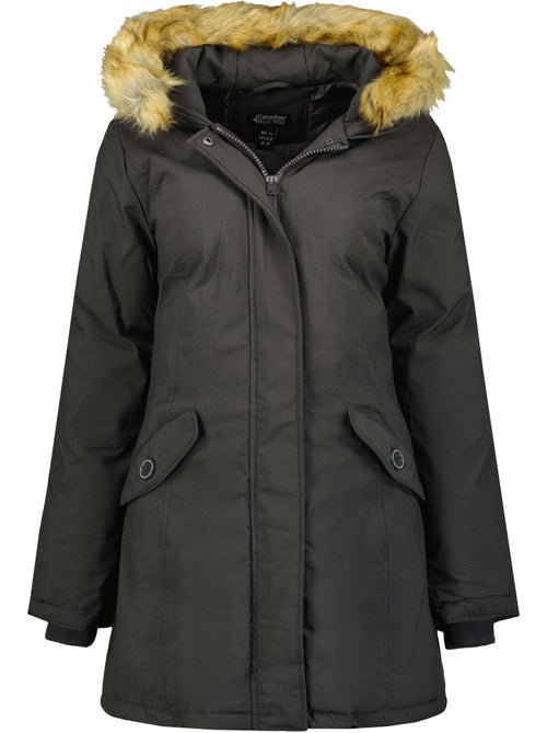 Parka ajustada com capuz e pelo sintético dinastipeak – canadian peak - Kiabi Parka ajustada com capuz e pelo sintético dinastipeak – canadian peak - Kiabi