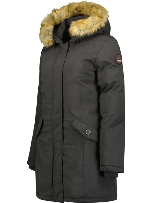 Parka ajustada com capuz e pelo sintético dinastipeak – canadian peak - Kiabi Parka ajustada com capuz e pelo sintético dinastipeak – canadian peak - Kiabi